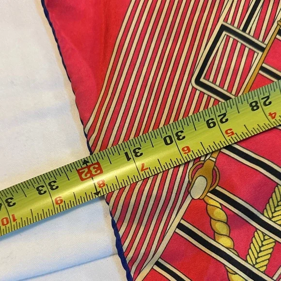 Hermès Paris Red Nautical Silk Scarf - Picture 10 of 11